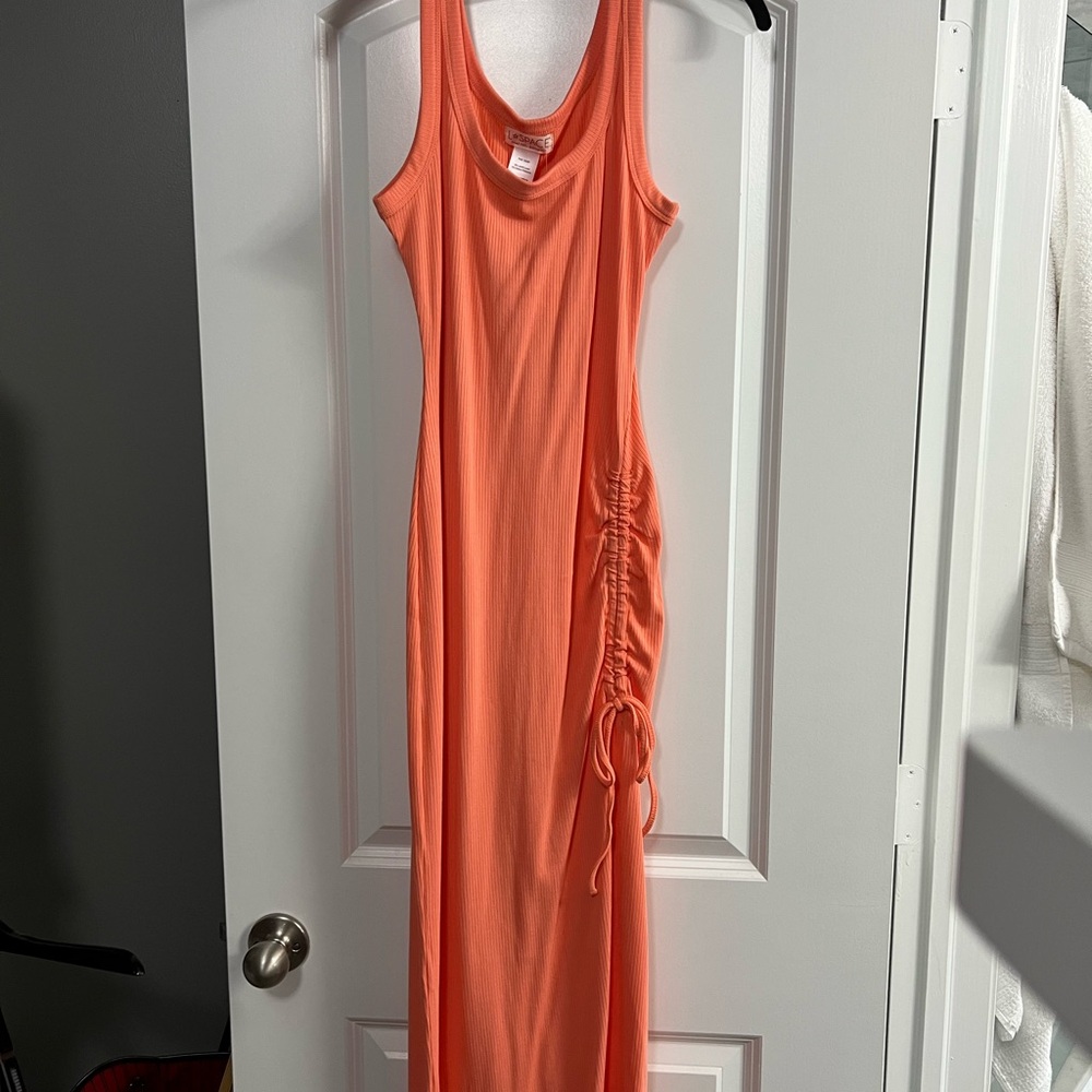 L*Space Vibrant Coral Maxi Dress